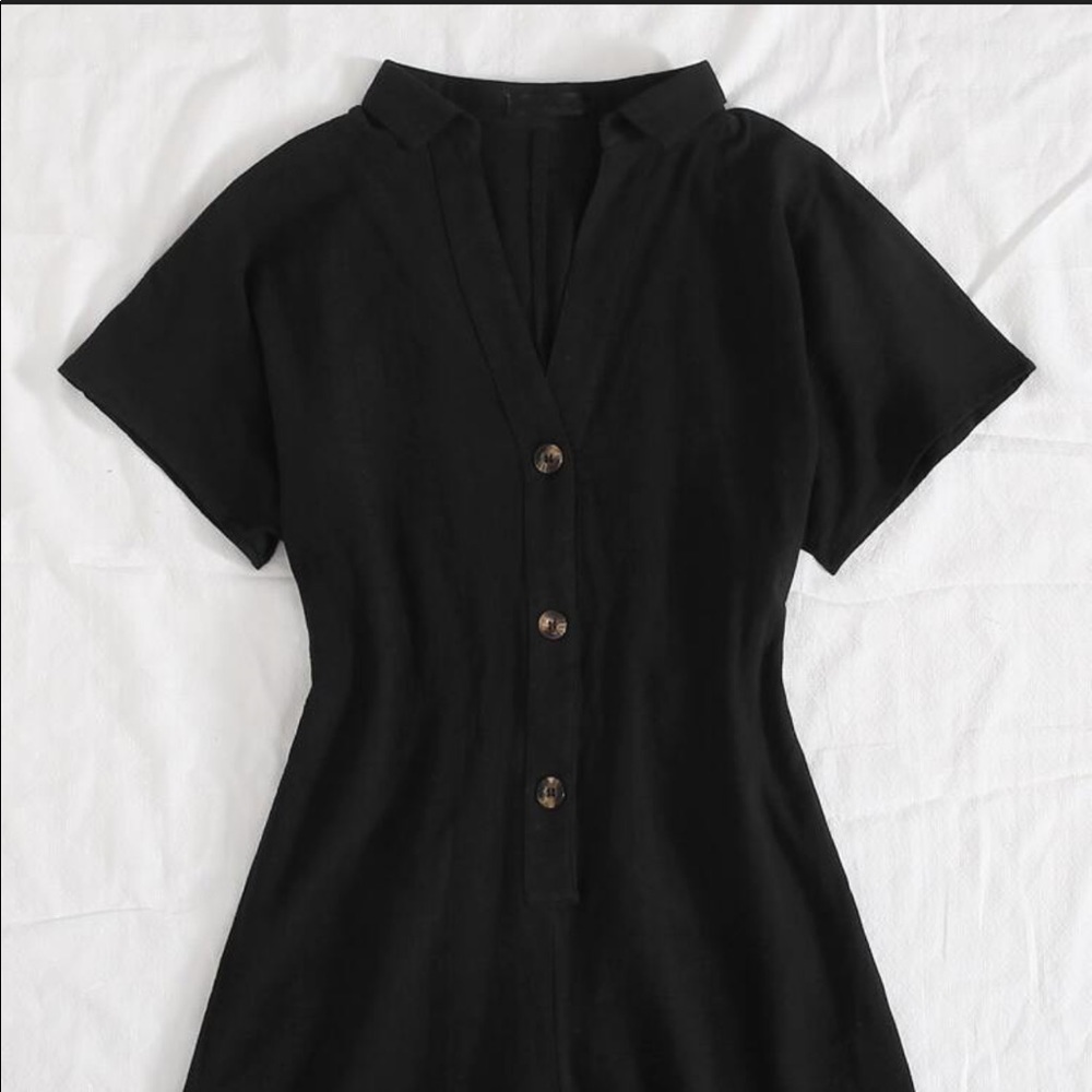 Shein button front romper without belt